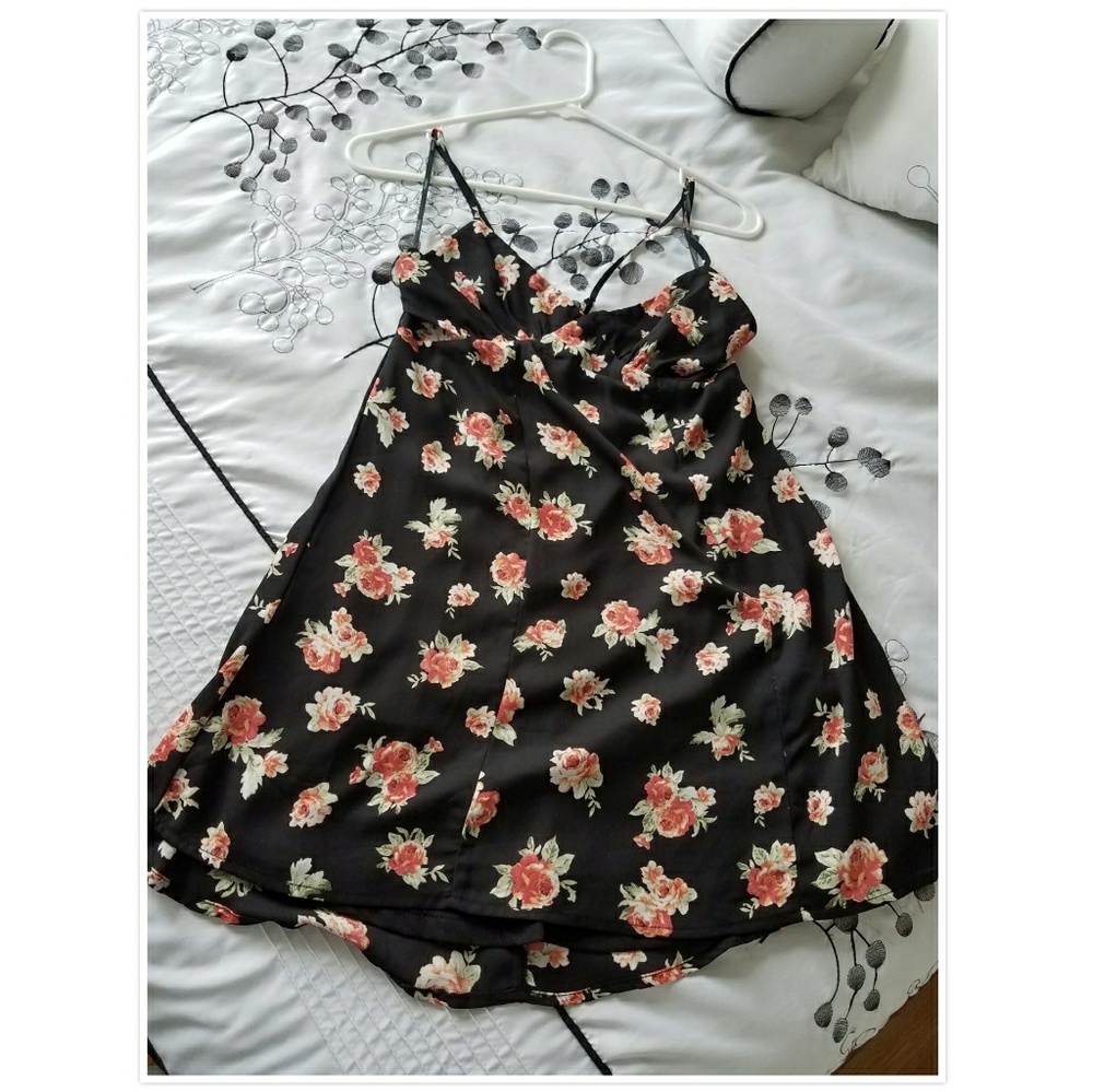Beautiful dress with flowers for summer